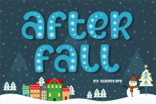 After Fall: A Festive Display Font for Holiday Crafts