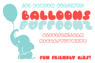 Balloons Font: A Playful Typeface for Happy Branding