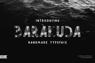 Barakuda: The Bold Handmade Typeface for Crafters