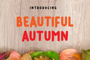 Beautiful Autumn: A Bold Display Font for Modern Web Design