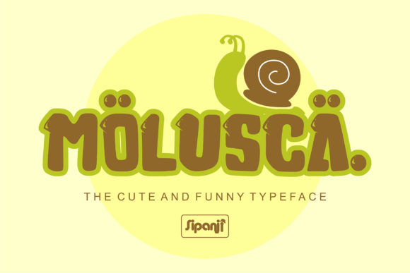 Bring Cute Charm to Crafts with Molusca Display Fonts