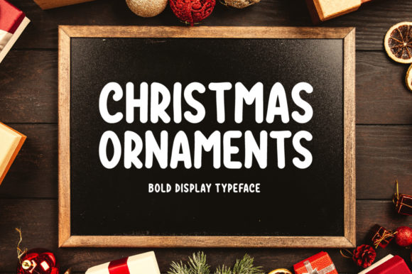 Christmas Ornaments Font for Festive Branding