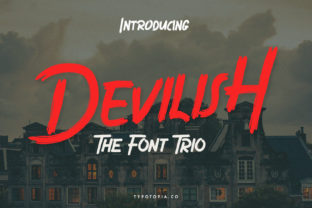 Devilish Trio: A Bold Display Font for Editorial Impact