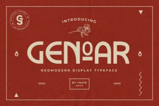 Genoar: A Neo-Modern Display Font for Sophisticated Brands