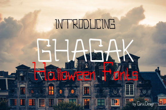 Ghagak: A Spooky Display Font for Halloween Makers