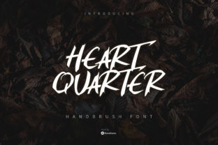 Heart Quarter: A Bold Brush Typeface for Modern Editors