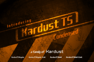 Kardust TS: A Bold Display Font for Modern Makers