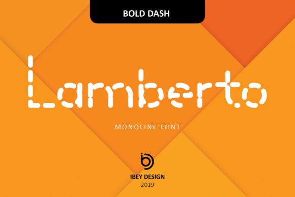 Lamberto Bold Dash: A Monoline Display Font for Modern Editorial Design