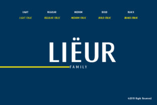 Lieur Font: Minimalist Display Type for Handmade Brands