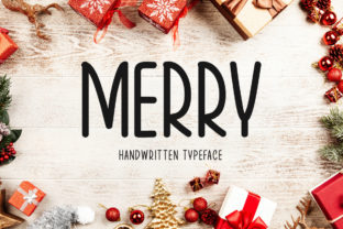 Merry: A Sweet Christmas Display Font for Festive Designs