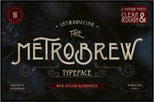 Metrobrew: The Art Deco Display Font for Makers