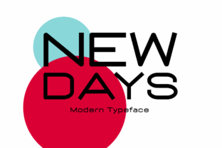 New Days: A Modern Display Font for Business Branding