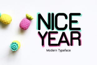 Nice Year: A Modern Display Font for Small Business Branding