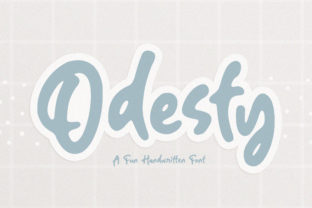 Odesty: A Natural Display Font for Modern Makers