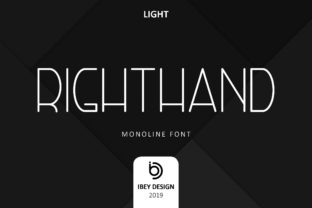 Right Hand Light: A Modern Typeface for Small Business Branding