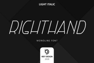 Right Hand Light Italic: A Modern Typeface for Branding