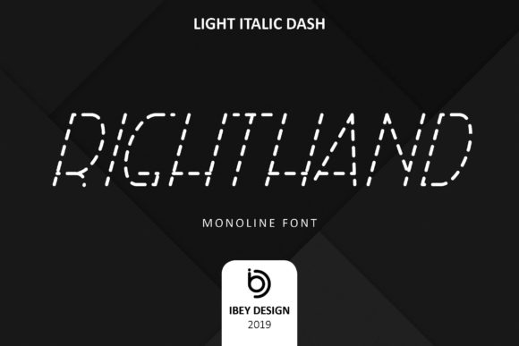 Right Hand Light Italic Dash: A Modern Typeface for Editors