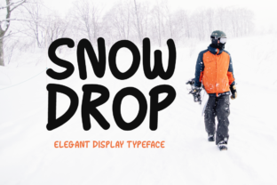 Snow Drop: A Winter-Themed Display Font for Editorial Design