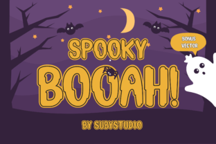 Spooky Booah: The Perfect Handmade Font for Halloween Crafts