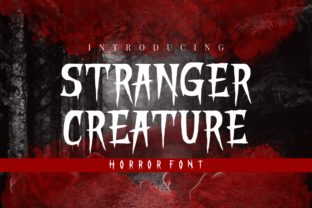 Stranger Creature: A Bold Display Font for Horror Branding