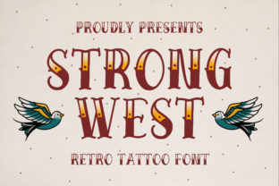 Strong West: The Vintage Display Font for Bold Campaigns