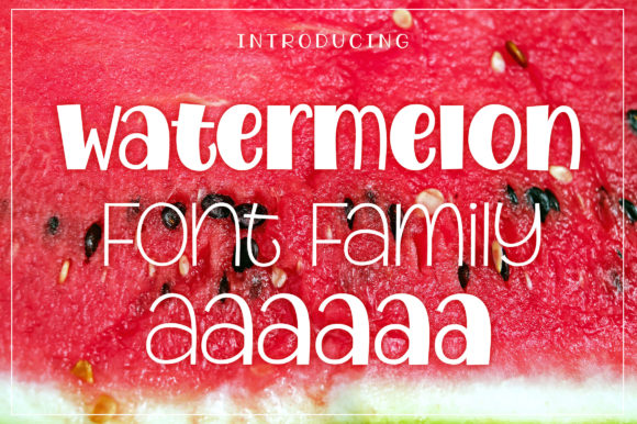 Watermelon: A Fresh Display Font for Editorial Design