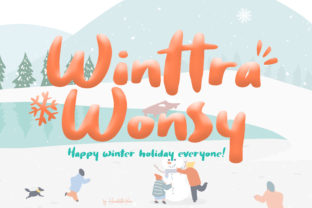 Winttra Wonsy: A Sweet Winter Display Font for Makers