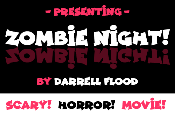 Zombie Night Typeface Review for Spooky Branding